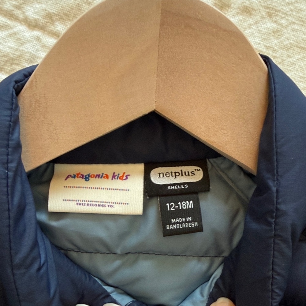 Patagonia Navy Blue Quilted Toddler Jacket - Picture 2 of 3